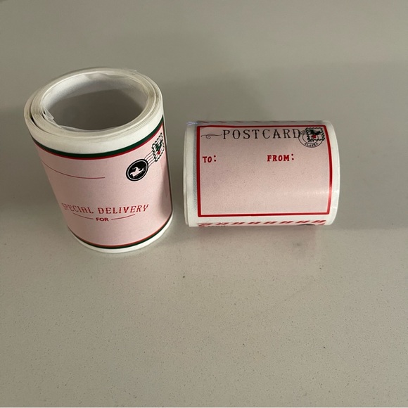 North Pole Post Office Letter box with Christmas labels - Picture 9 of 11